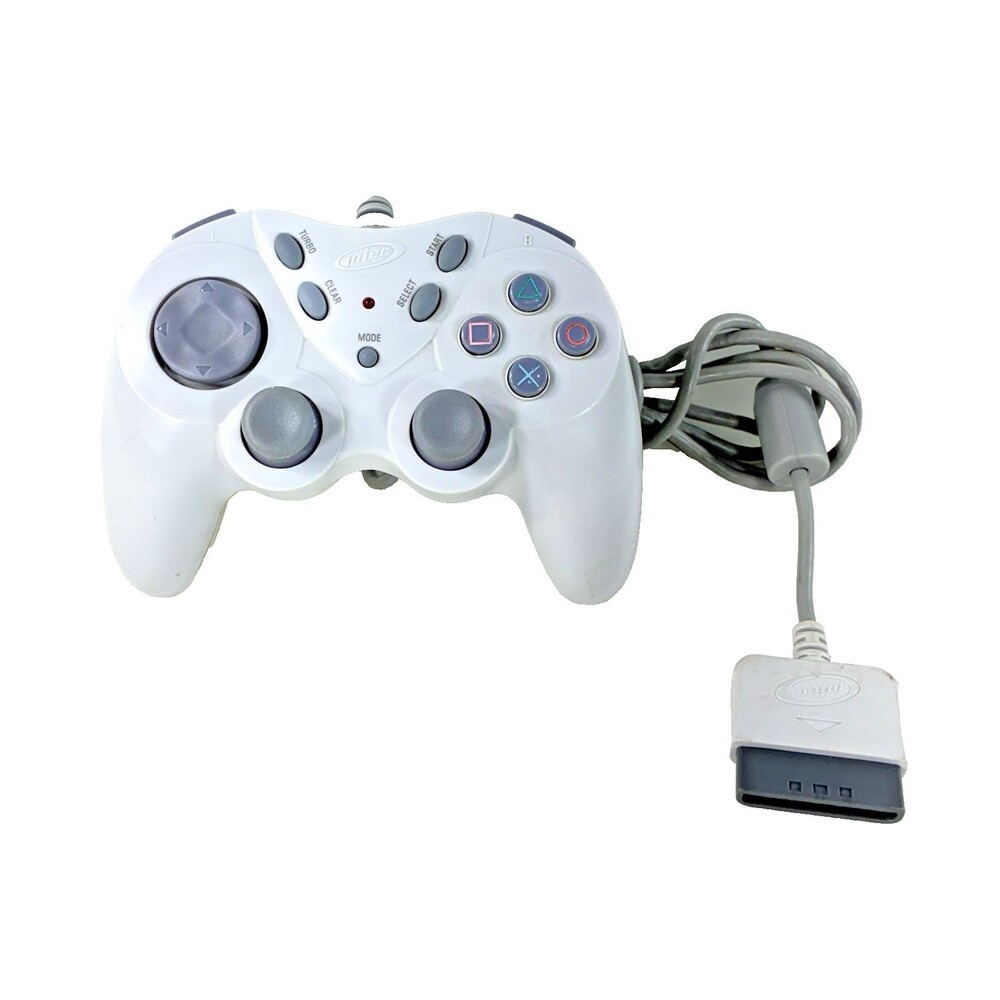 Intec PS-600-A PlayStation 2 Vintage Wired Gray Controller Tested